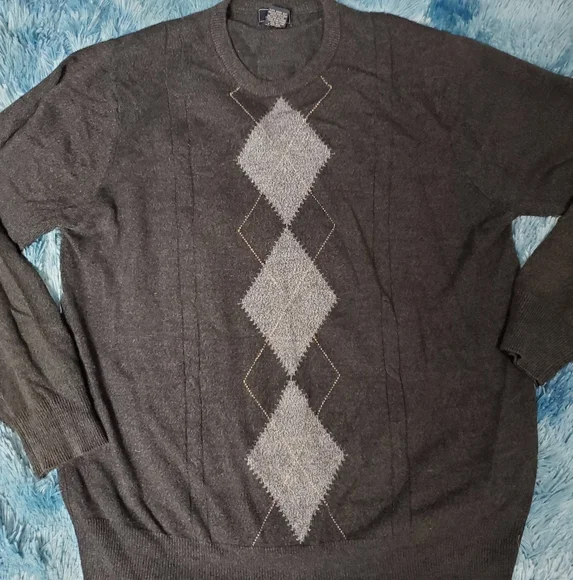 DOCKERS~ CREWNECK GRAY SWEATER - Picture 2 of 7